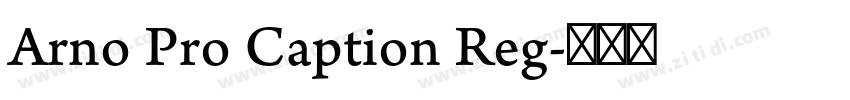 Arno Pro Caption Reg字体转换